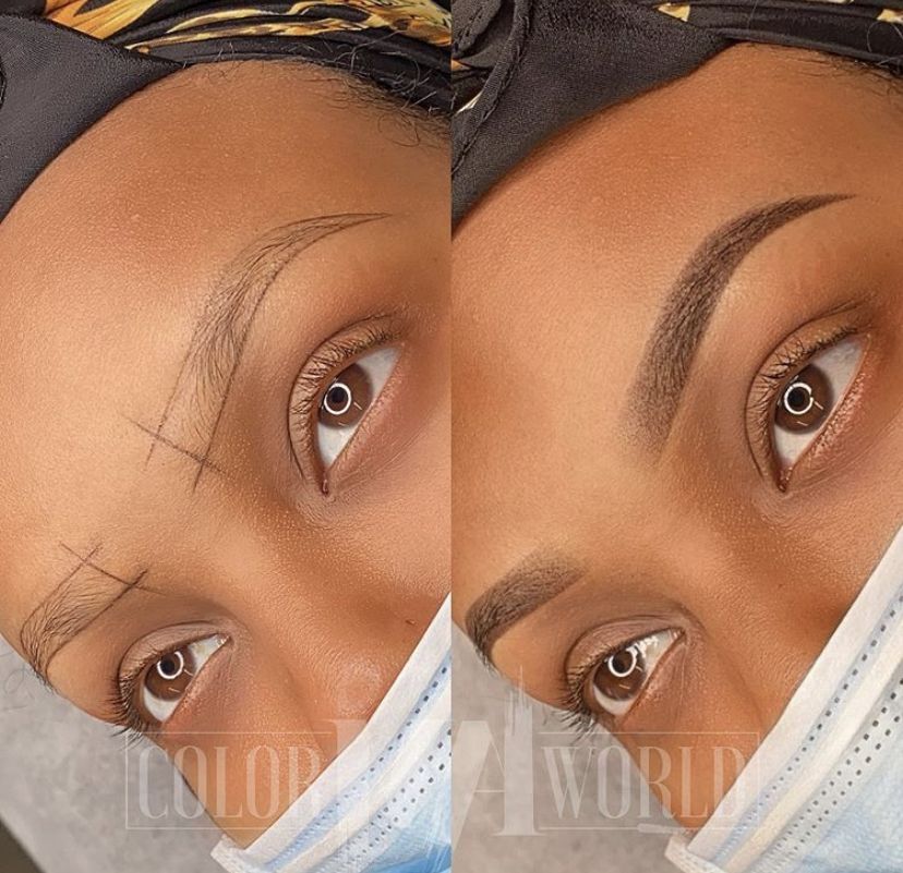 Microblading sourcils naturels
