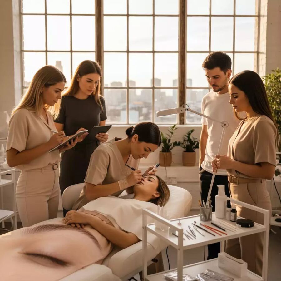 Microblading sourcils naturels