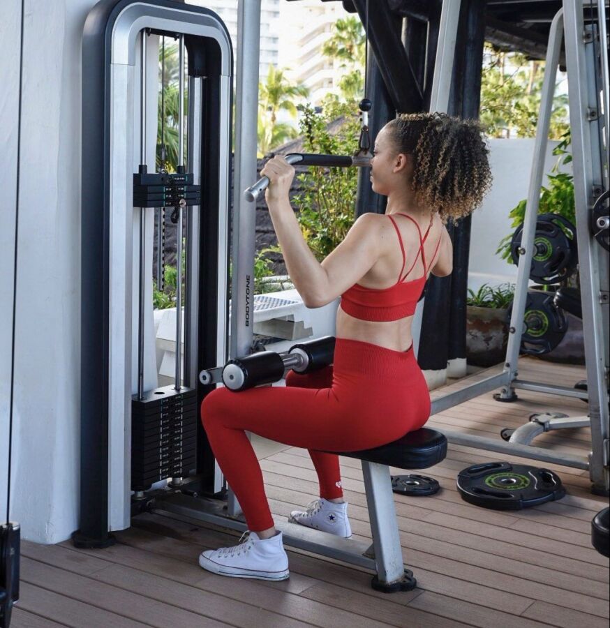 Fitness girl motivation bien-être